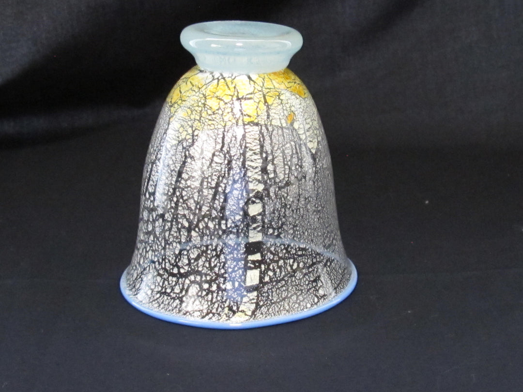 金彩 口巻き空色グラス　限定一点モノ