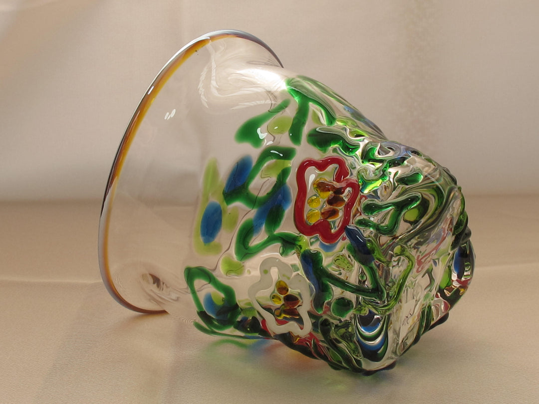 椿絵　ロックGlass