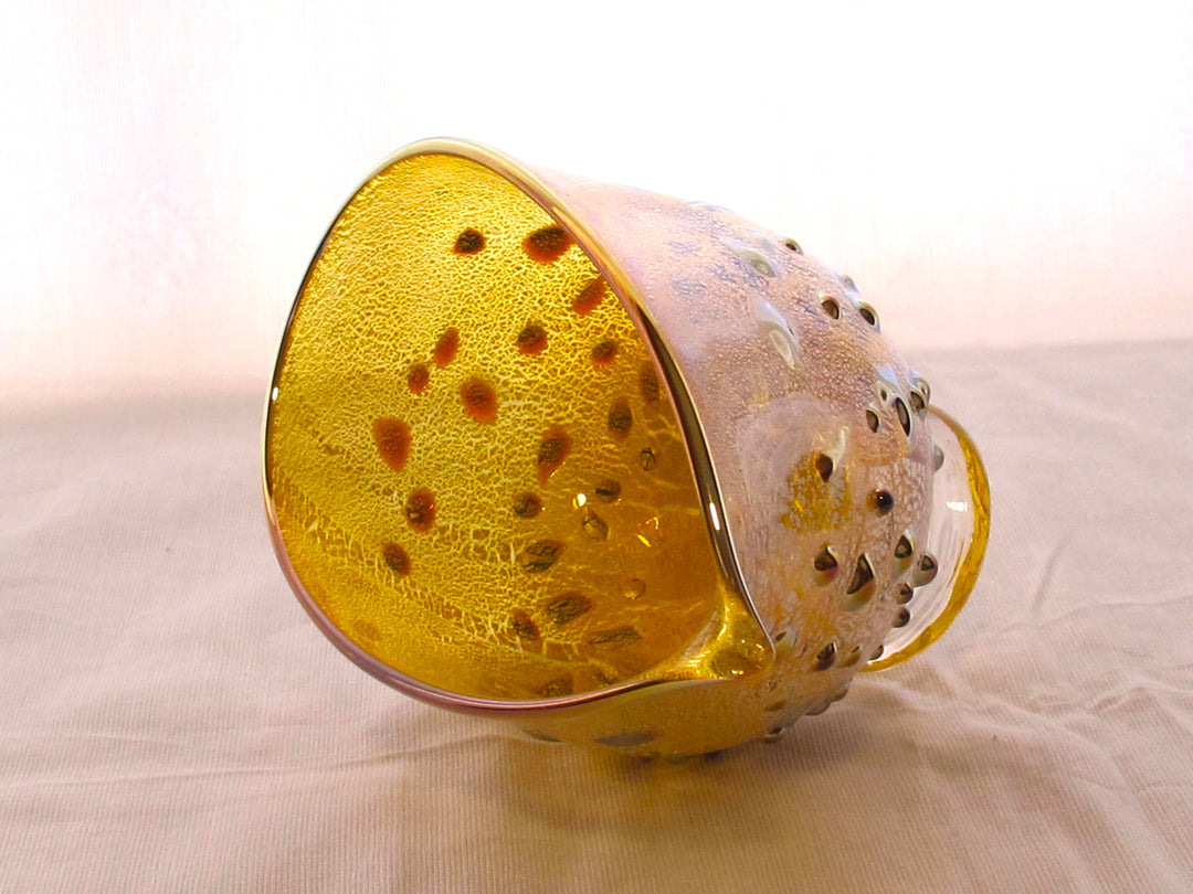 銀箔金彩　パール片口