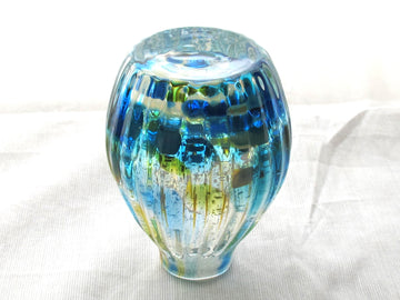 彩散らし 青彩一輪挿し