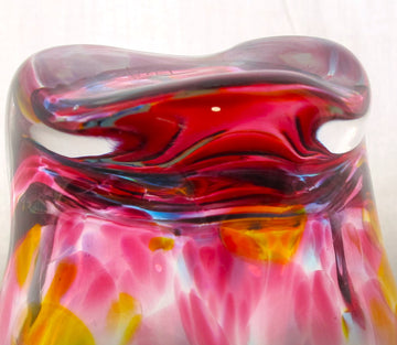 彩散らし赤　ロックGlass