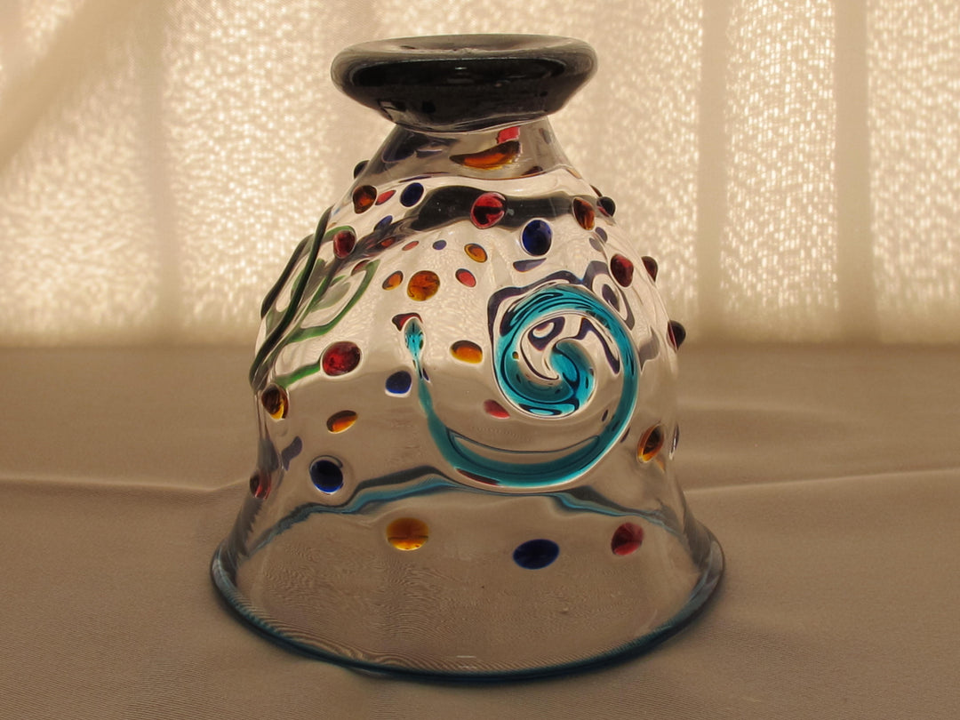 ジュエリーつららグラス　口色青