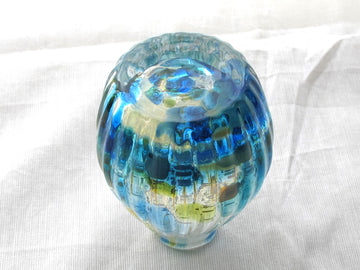 彩散らし 青彩一輪挿し