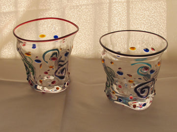 ジュエリーロックグラス　口色紫