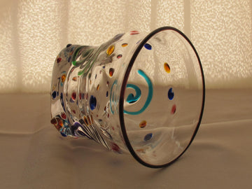 ジュエリーロックグラス　口色紫